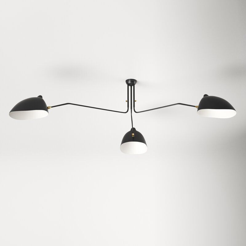 Cicero 3 Light Semi Flush Mount thumbnail 3