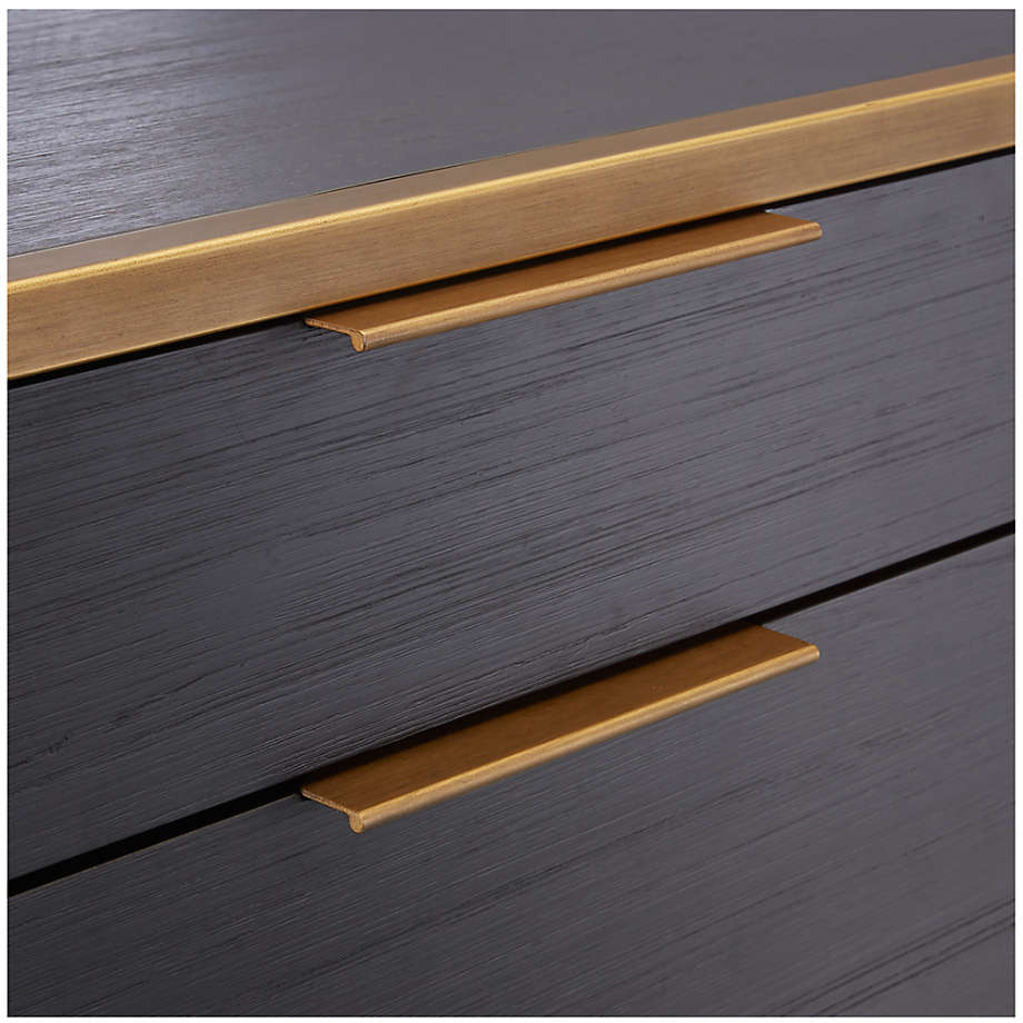 Oxford Black 4-Drawer Chest thumbnail 6