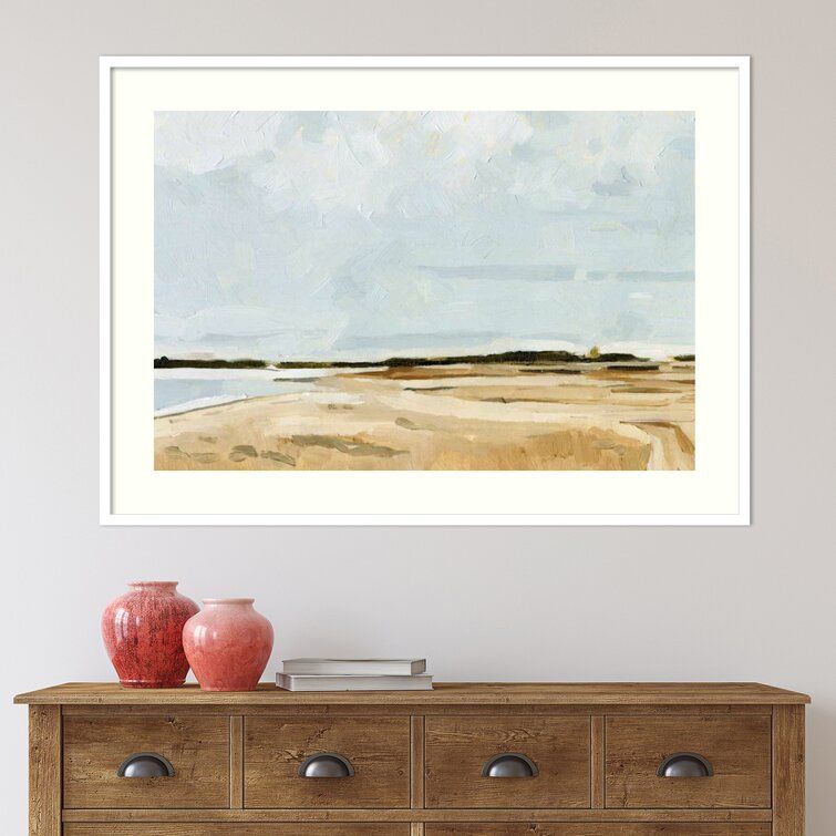 Quiet Coast I Picture Painting Print on Paper with Frame-31.38"x43.38" thumbnail 2