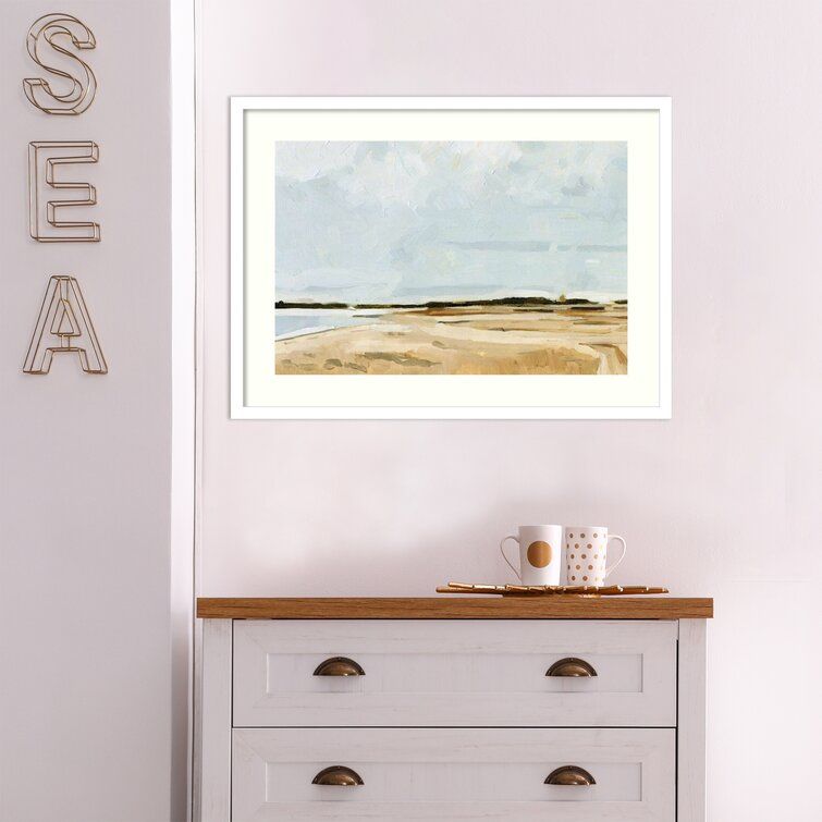 Quiet Coast I Picture Painting Print on Paper with Frame-31.38"x43.38" thumbnail 3