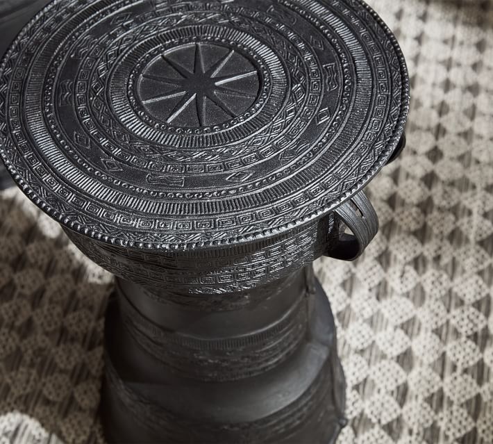 Frog Drum Indoor Outdoor Metal Side Table thumbnail 9