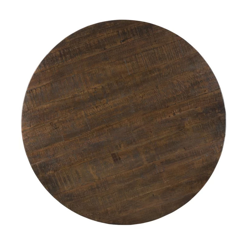 Hearon 60'' Acacia Solid Wood Pedestal Dining Table thumbnail 6