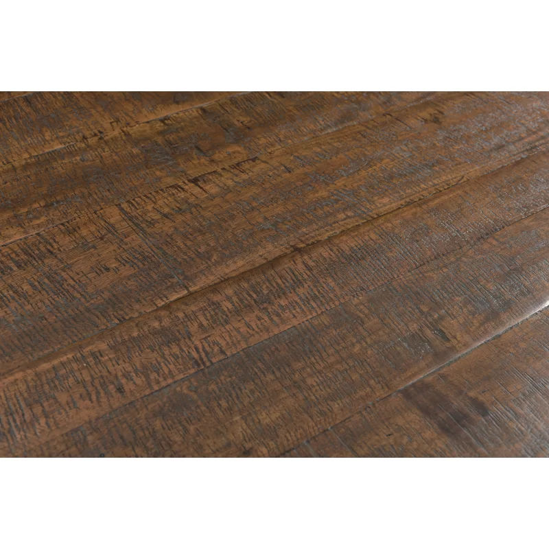 Hearon 60'' Acacia Solid Wood Pedestal Dining Table thumbnail 7