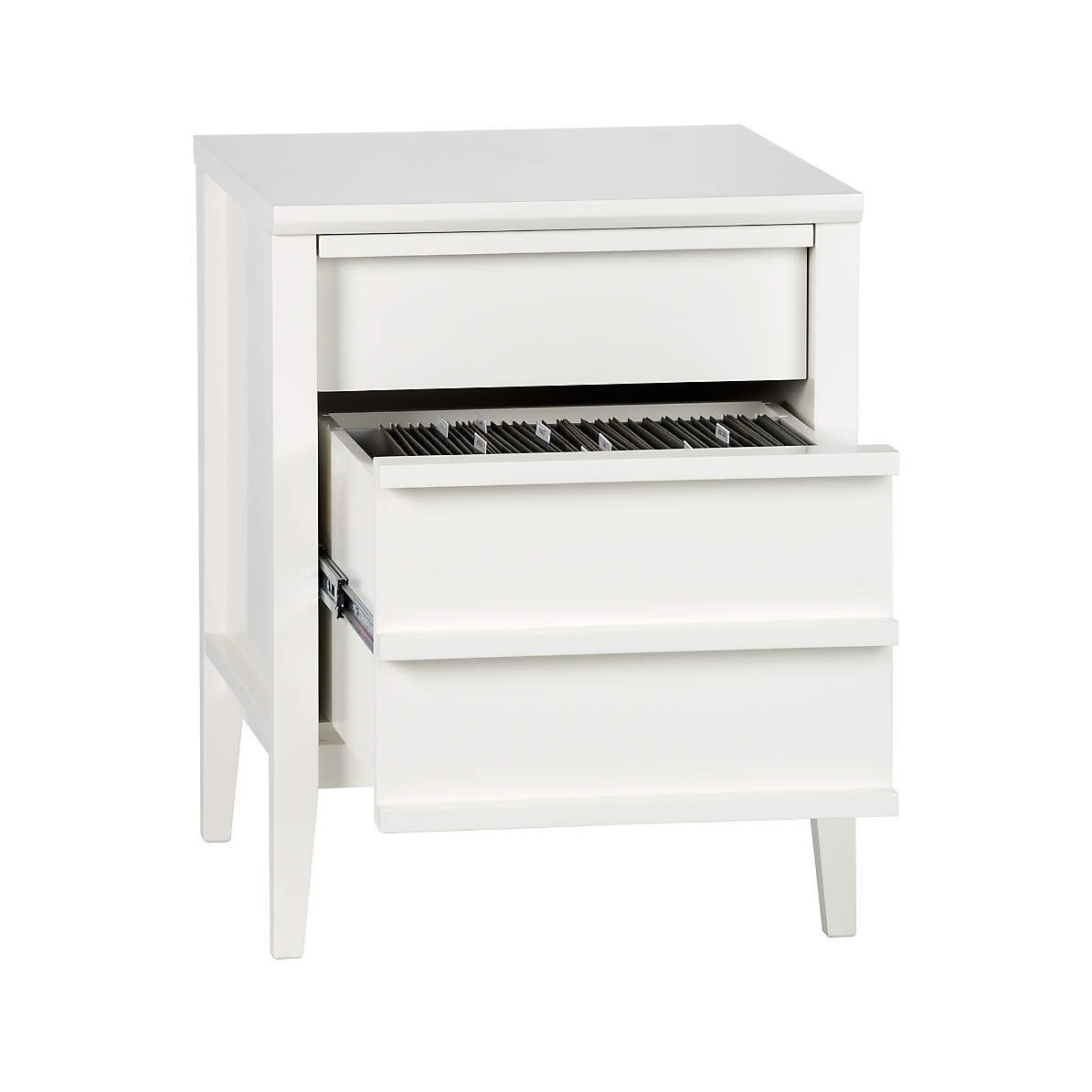Spotlight White Filing Cabinet thumbnail 3