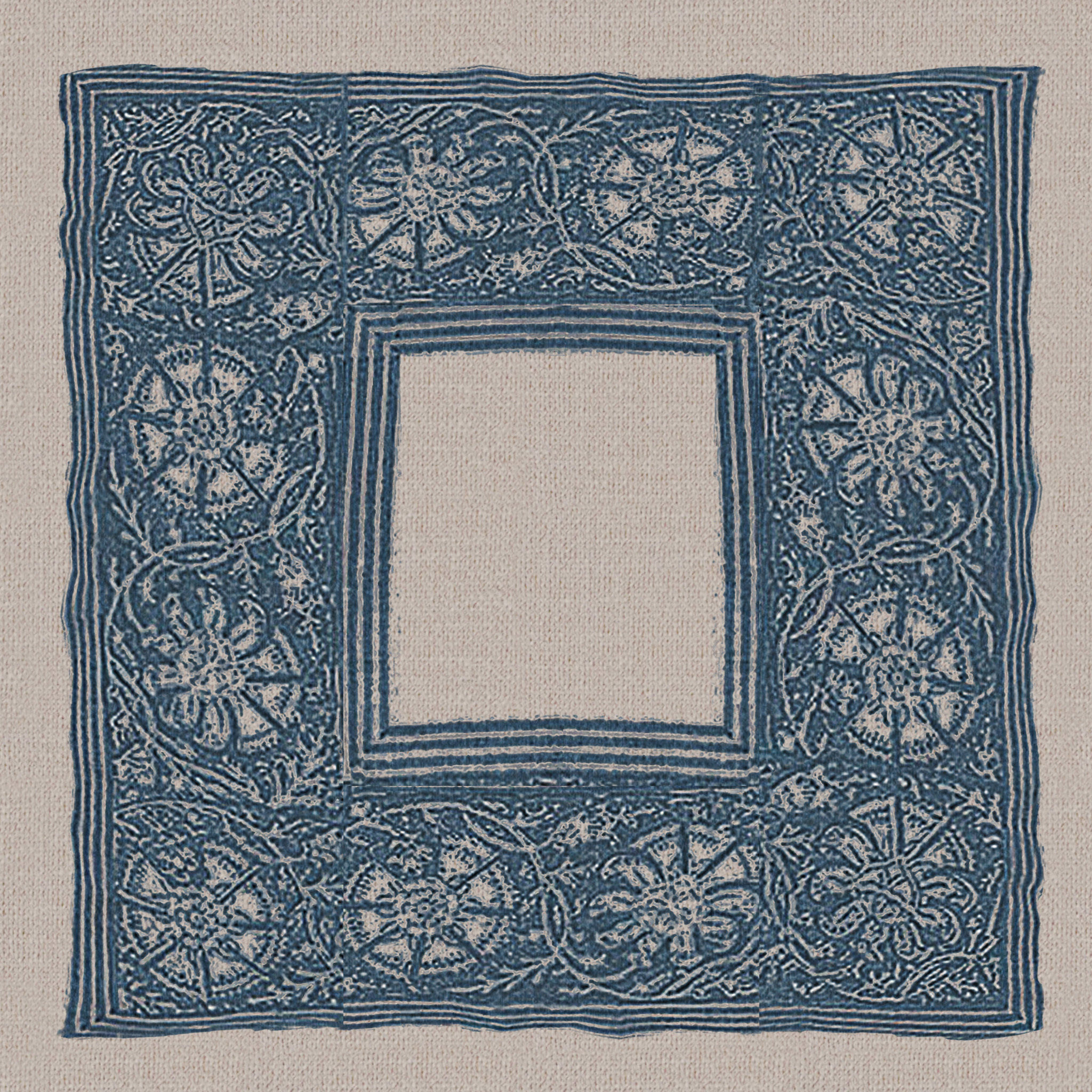 Connie Block Print Pillow With Insert-20"x20" thumbnail 3