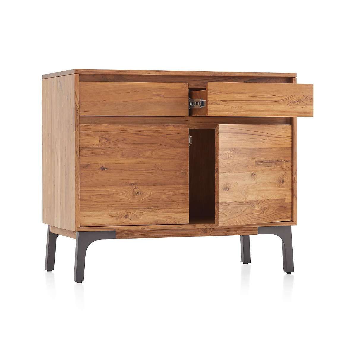 Lakin Small Teak Sideboard thumbnail 4