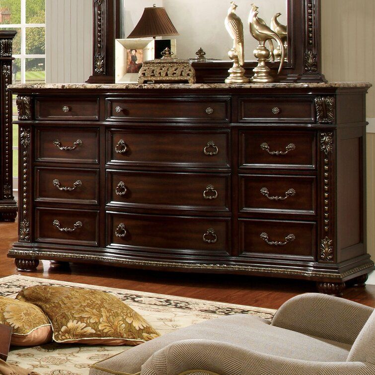 Evangeline 12 Drawer Chest with Mirror thumbnail 4