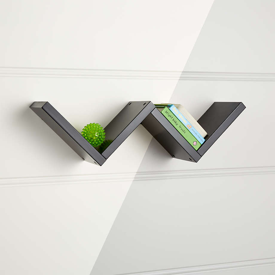 Origami Black Wall Shelf thumbnail 4