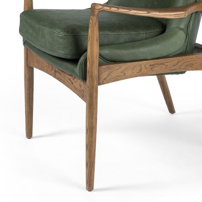 Prier Genuine Leather Top Grain Leather Armchair thumbnail 4