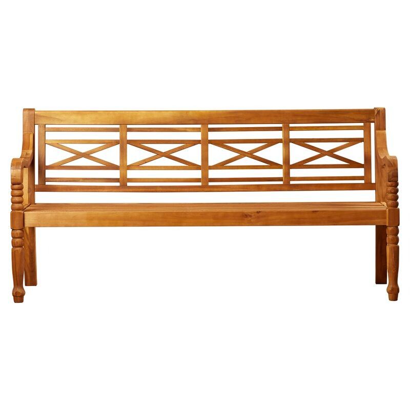 Paull Wooden Garden Bench thumbnail 3