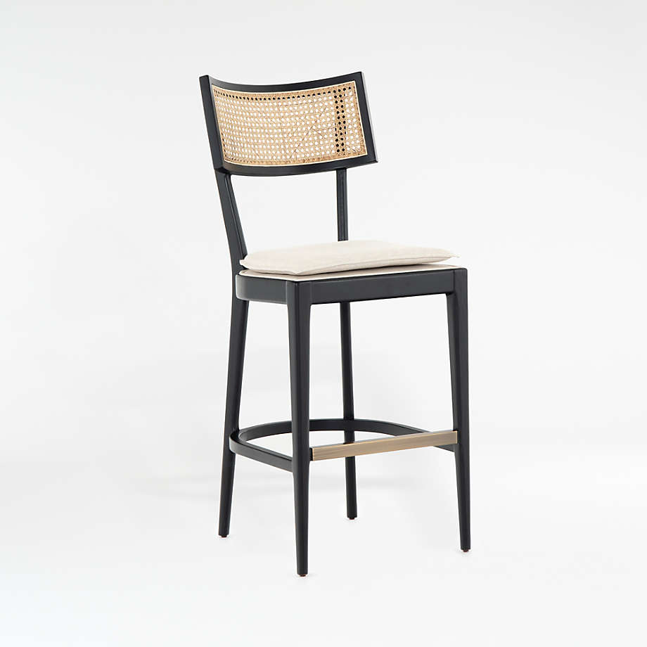 Libby Black Cane Counter Stool thumbnail 2
