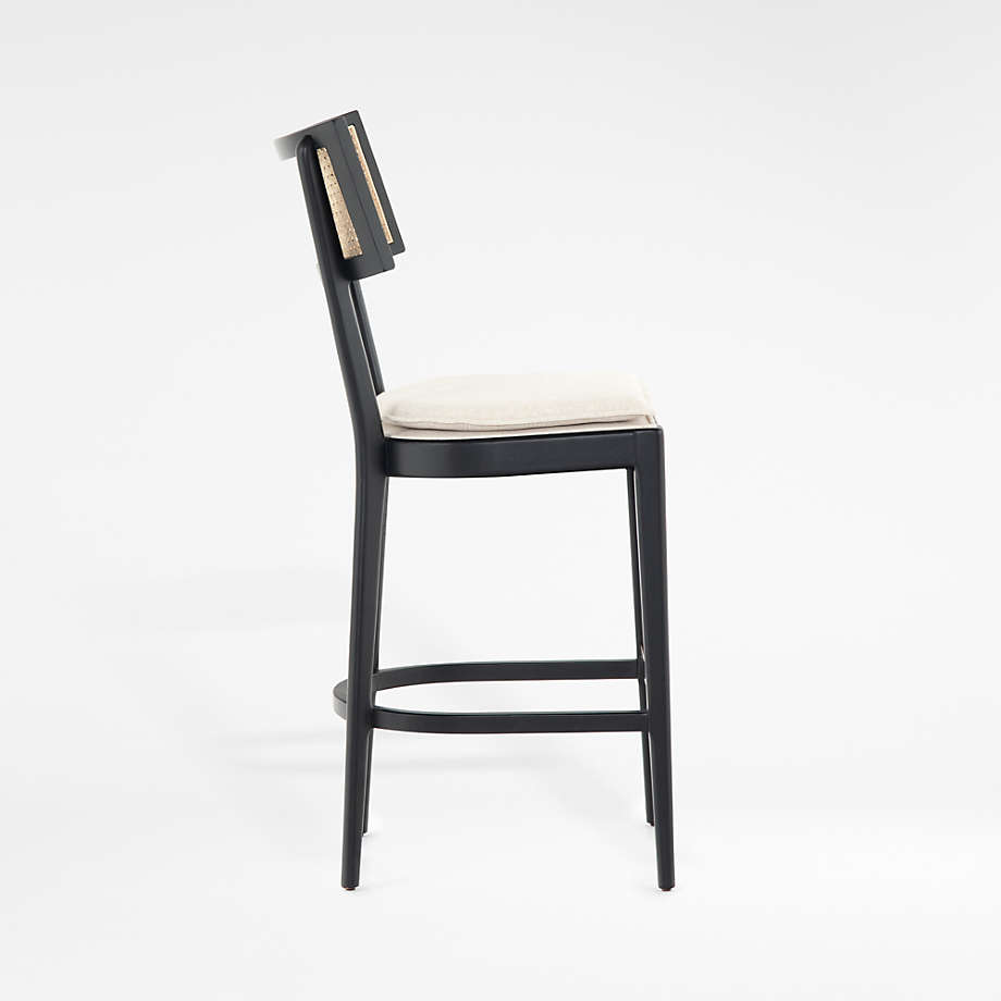 Libby Black Cane Counter Stool thumbnail 3
