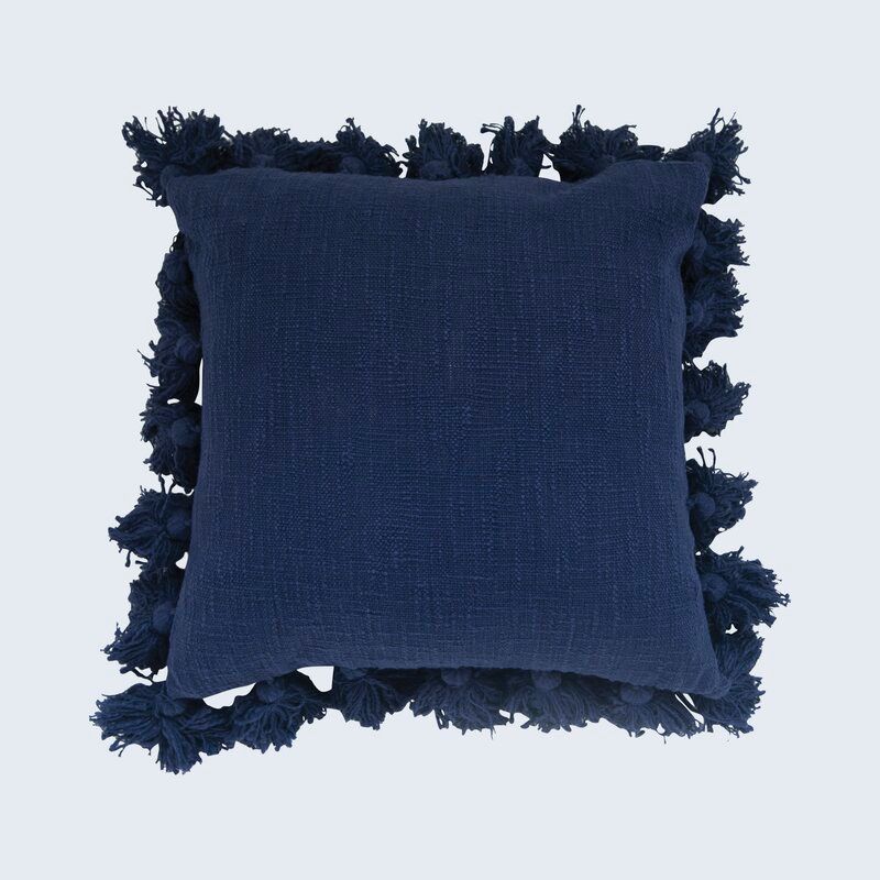 Interlude Luxurious Square Cotton Pillow Cover With Insert 18"x18" thumbnail 3
