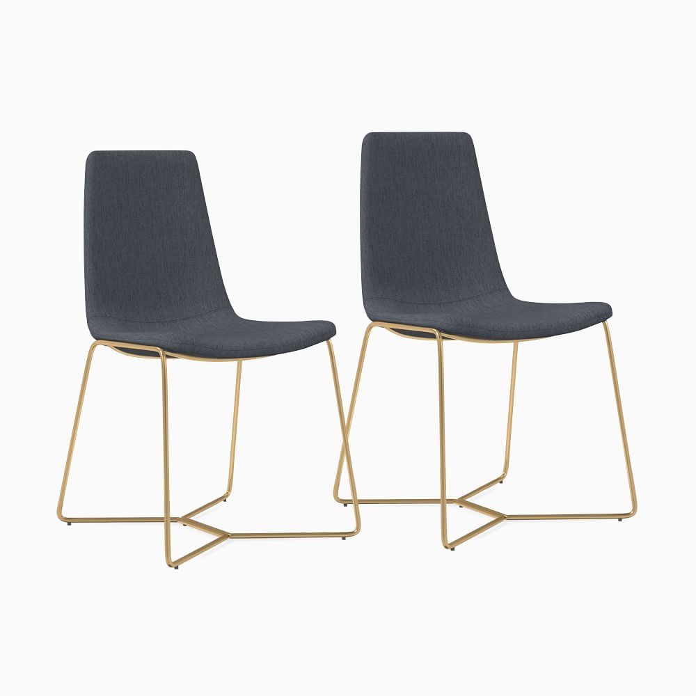 Slope Upholstered Dining Chair Set of 2 thumbnail 2