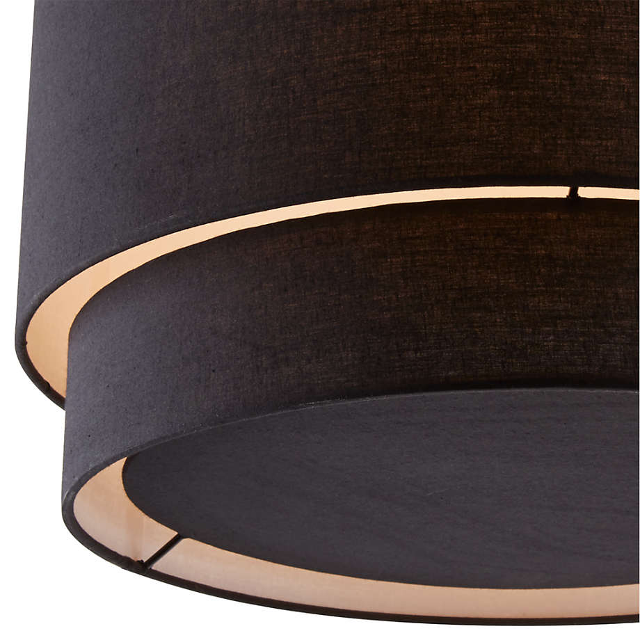 Meryl Arc Brass Floor Lamp with Black Shade thumbnail 5