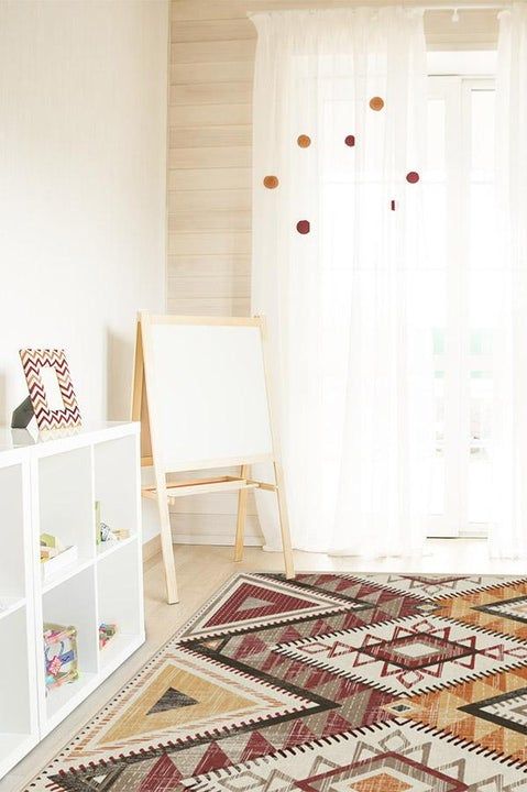 Santa Fe Multicolor Area Rug 8'x10' thumbnail 2