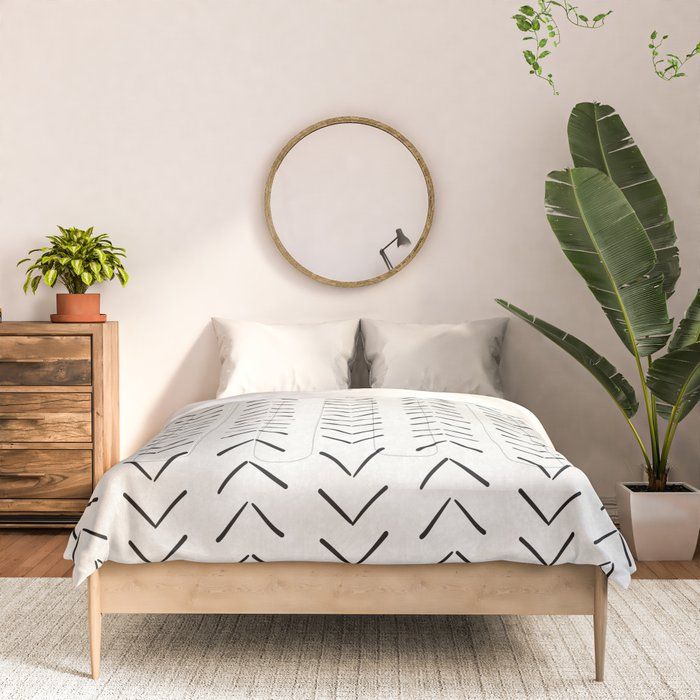 Mud Cloth Big Arrows in Cream Comforter Full thumbnail 4