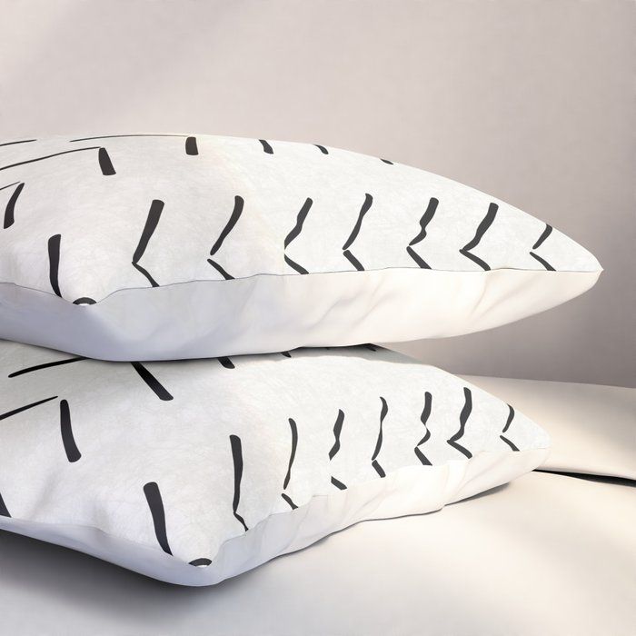 Mud Cloth Big Arrows in Cream Pillow Sham WithInsert-26"x20" thumbnail 4