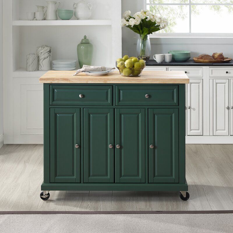 Antonella Solid Wood Kitchen Island thumbnail 4