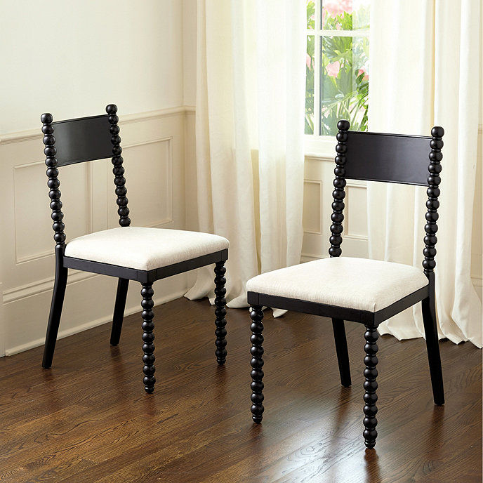 Livia Spool Chair Set of 2 thumbnail 2
