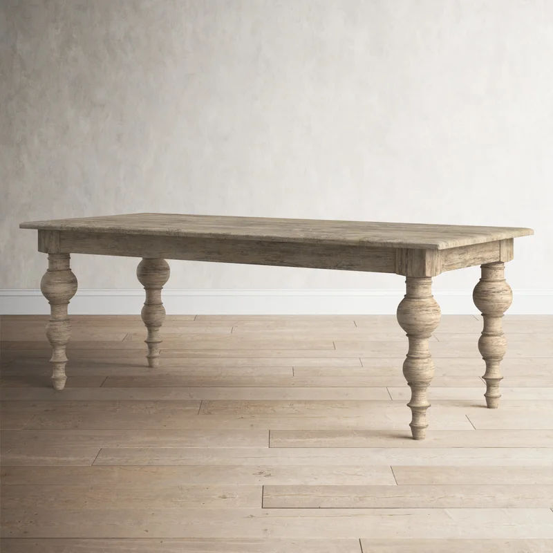 Werner Pine Solid Wood Dining Table thumbnail 5