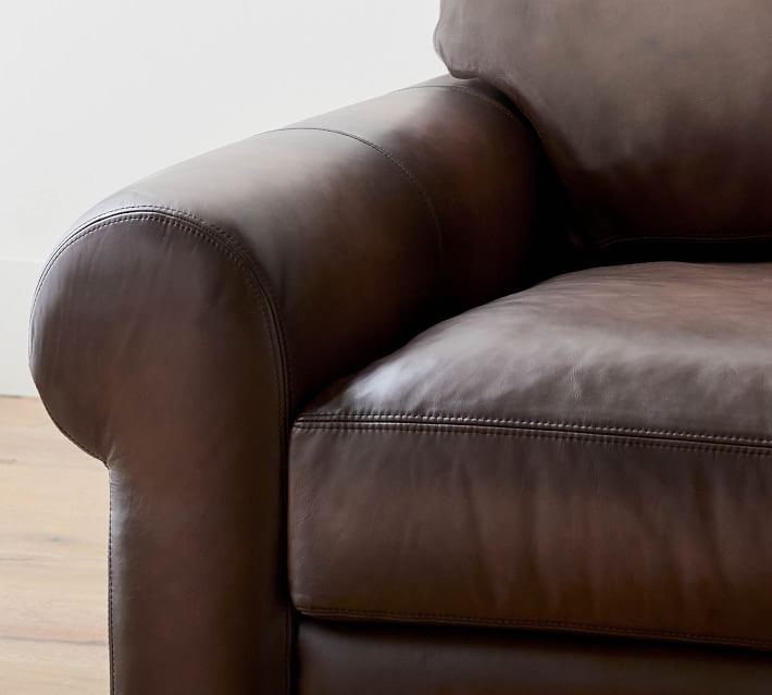 Turner Roll Arm Leather Chair thumbnail 6