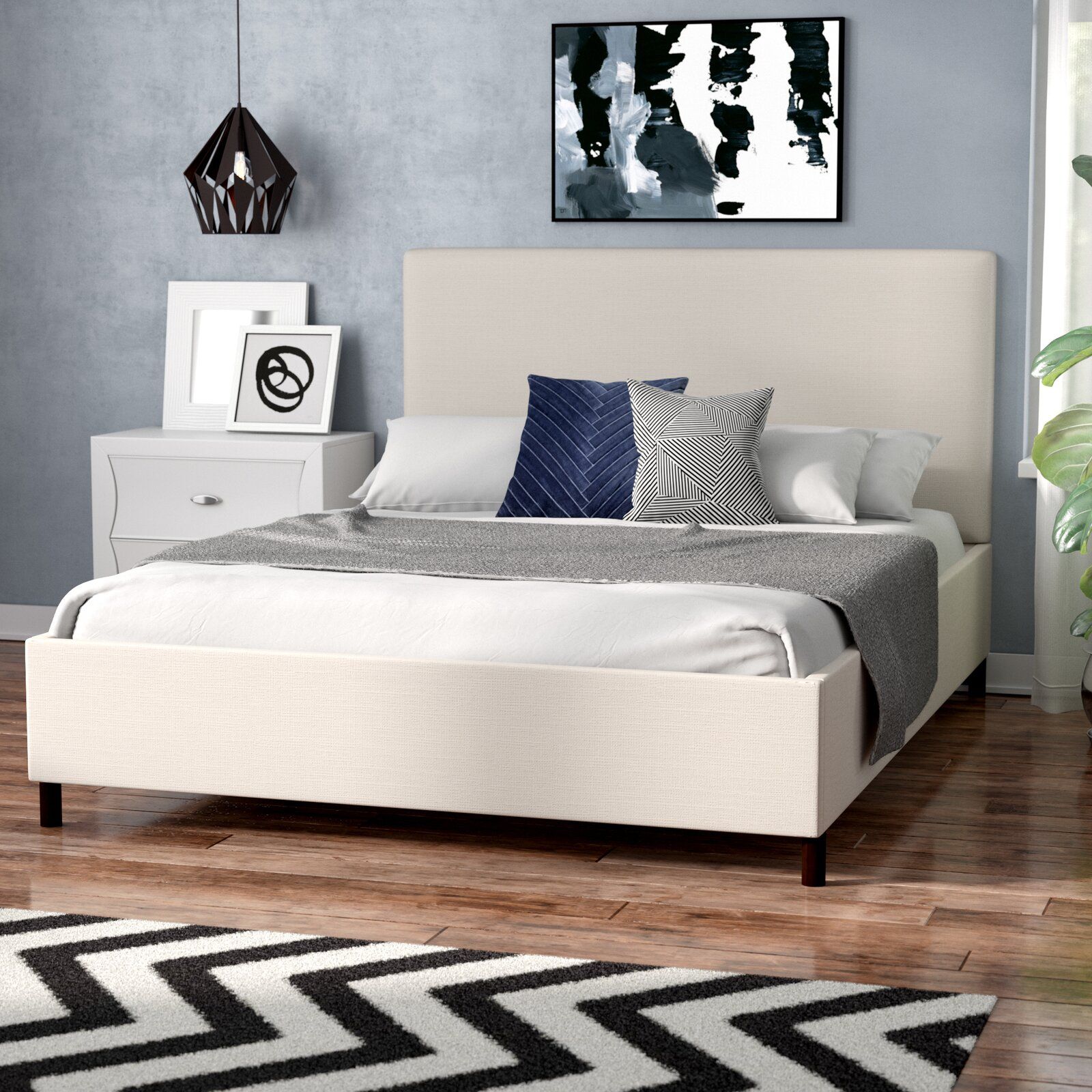 Emery Upholstered Bed King thumbnail 2