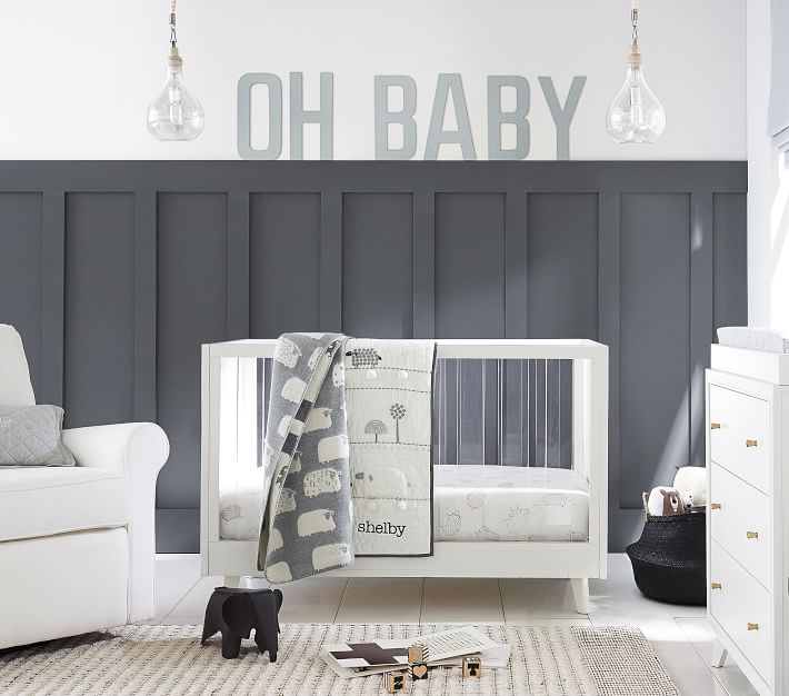 Sloan Acrylic Convertible Crib thumbnail 6