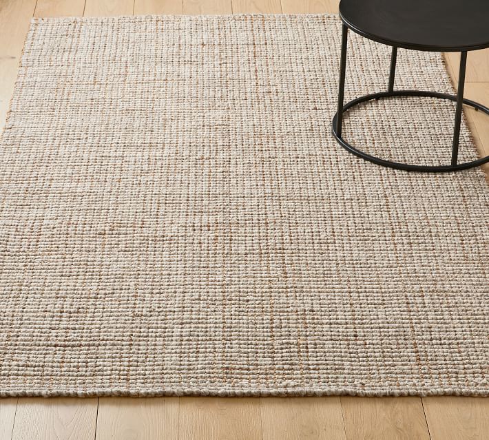 Chunky Wool Jute Rug thumbnail 6