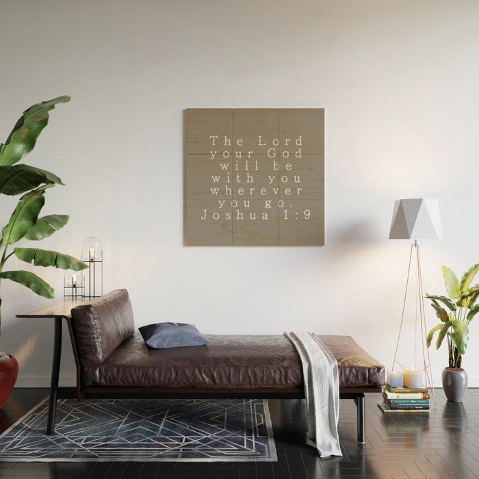 The Lord Your God Will Be With You Wall Art Unframe-36"x36" thumbnail 2