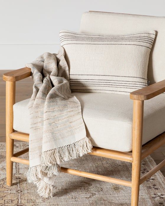 Caspian Woven Pillow Cover Without Insert 20"x14" thumbnail 5