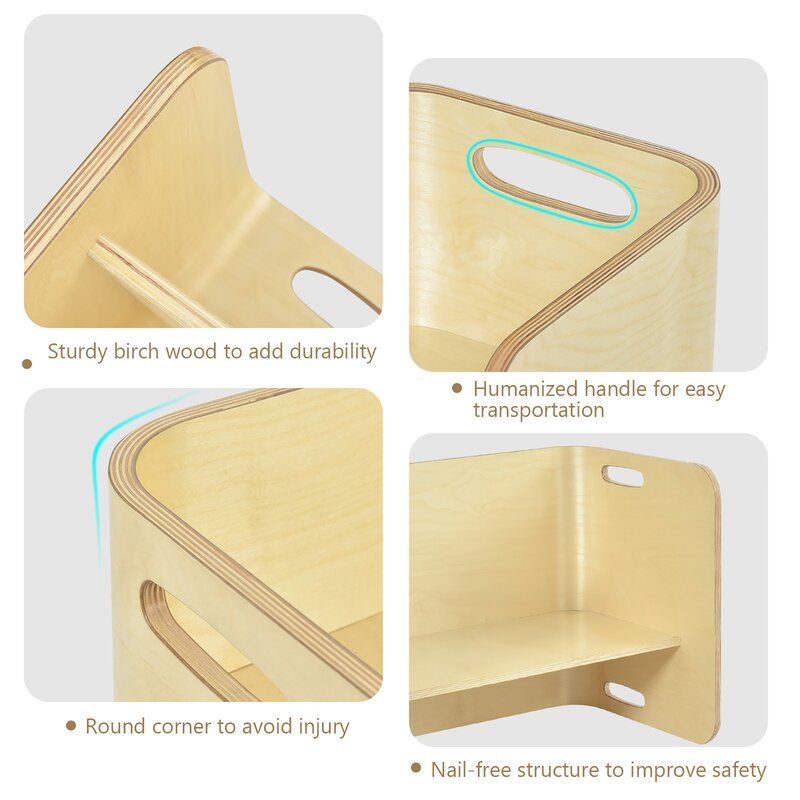 Cumbie Kids Rectangular Play Activity Table and Chair Set thumbnail 11