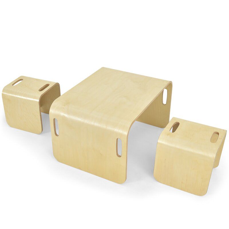 Cumbie Kids Rectangular Play Activity Table and Chair Set thumbnail 3