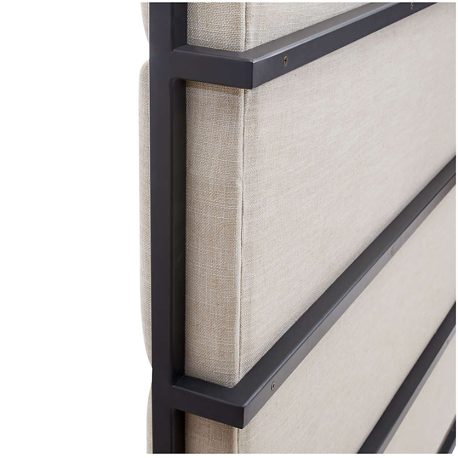 Oxford Ivory Upholstered  Bed Queen thumbnail 4