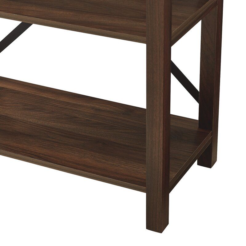 Enzo Etagere Bookcase Dark Walnut thumbnail 3