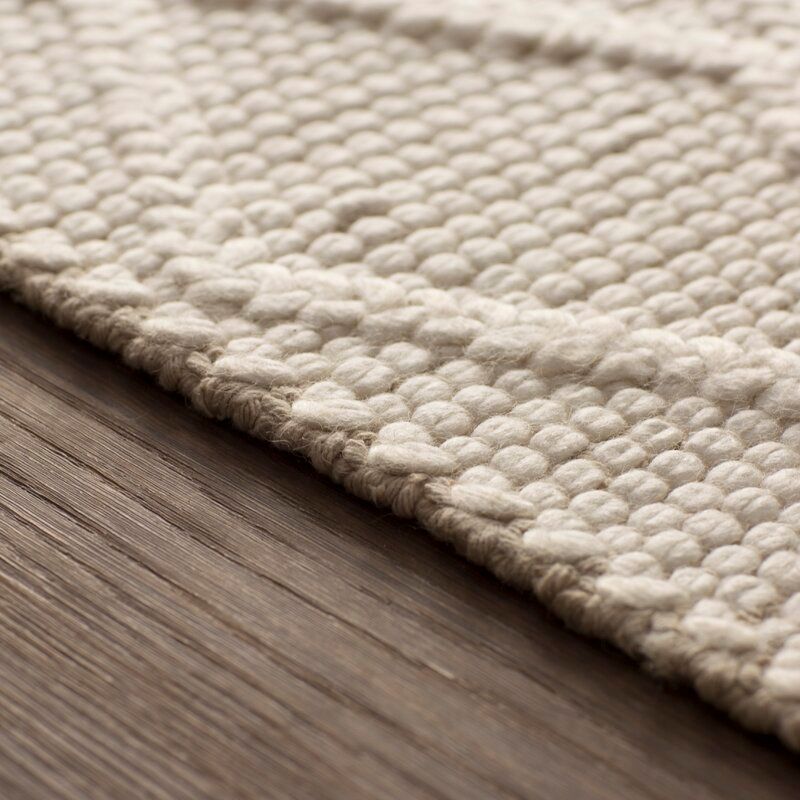 Anyae Geometric Handmade Flatweave Ivory Area Rug-5'x8' thumbnail 6