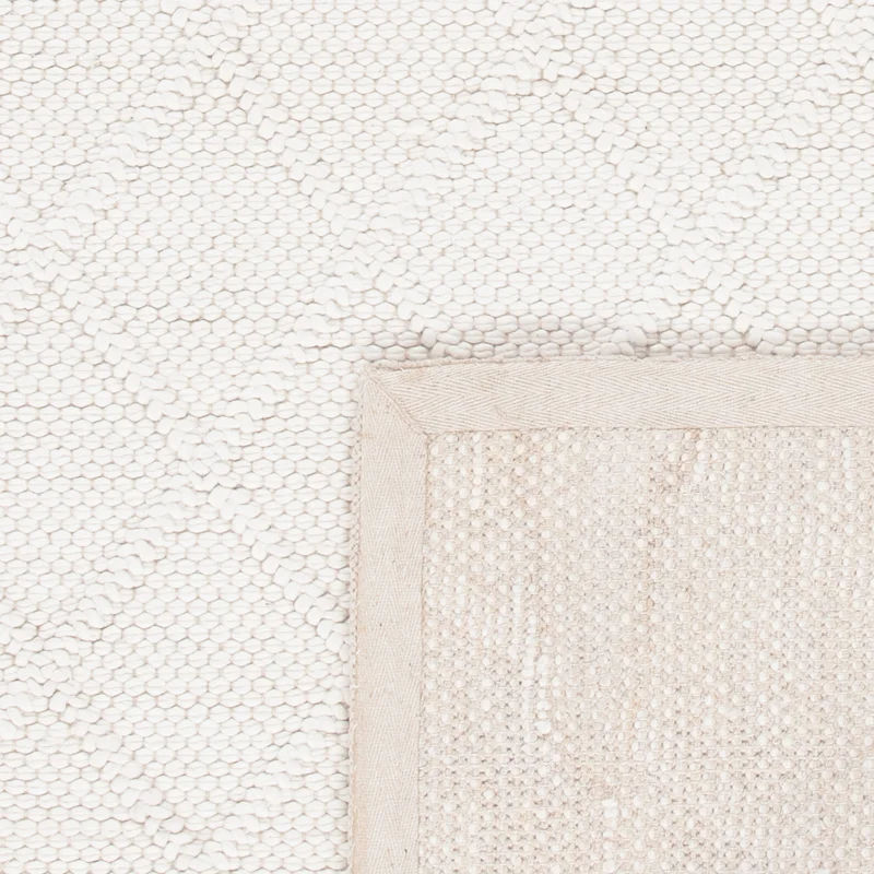 Anyae Geometric Handmade Flatweave Ivory Area Rug-5'x8' thumbnail 8