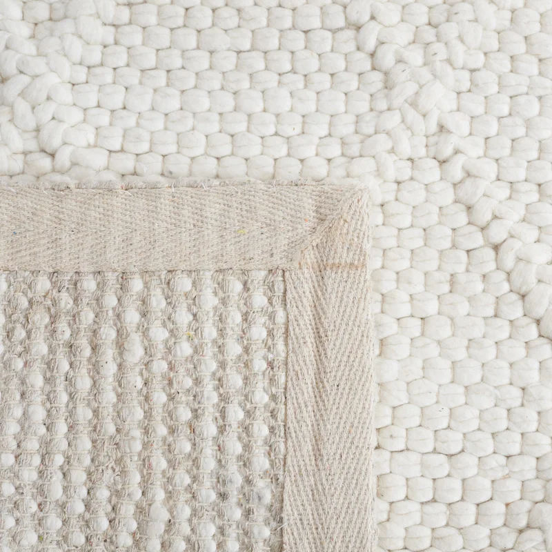 Anyae Geometric Handmade Flatweave Ivory Area Rug-5'x8' thumbnail 10
