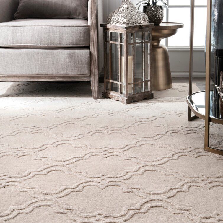 Stambruges Geometric Handmade Tufted Wool Area Rug-5'x8' thumbnail 3