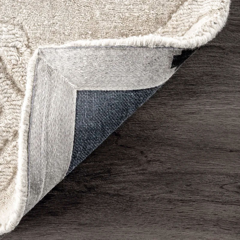 Stambruges Geometric Handmade Tufted Wool Area Rug-5'x8' thumbnail 7