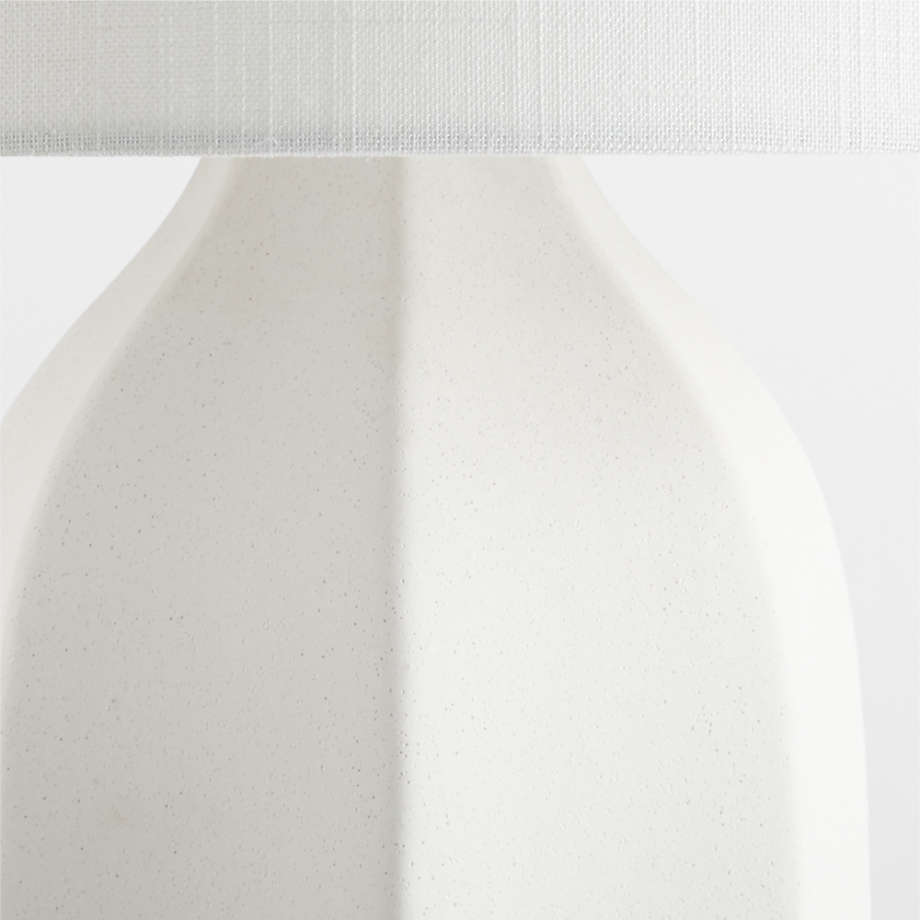 Amaryllis Large White Ceramic Table Lamp thumbnail 3