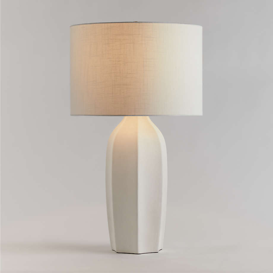 Amaryllis Large White Ceramic Table Lamp thumbnail 4