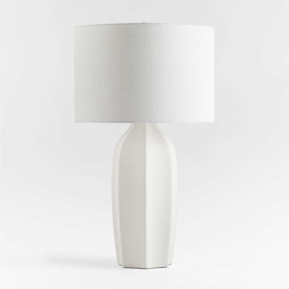 Amaryllis Large White Ceramic Table Lamp thumbnail 5