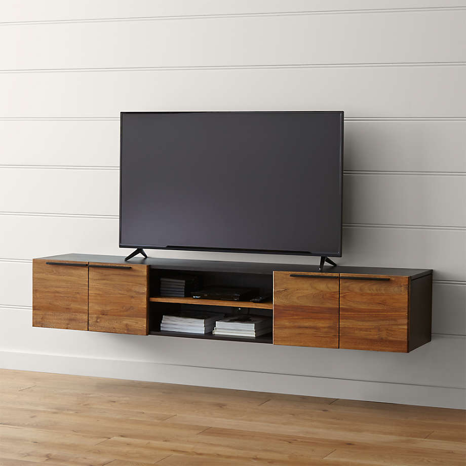 Rigby Natural Large Floating Media Console thumbnail 4