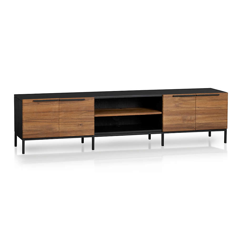 Rigby Natural Large Media Console with Base thumbnail 2