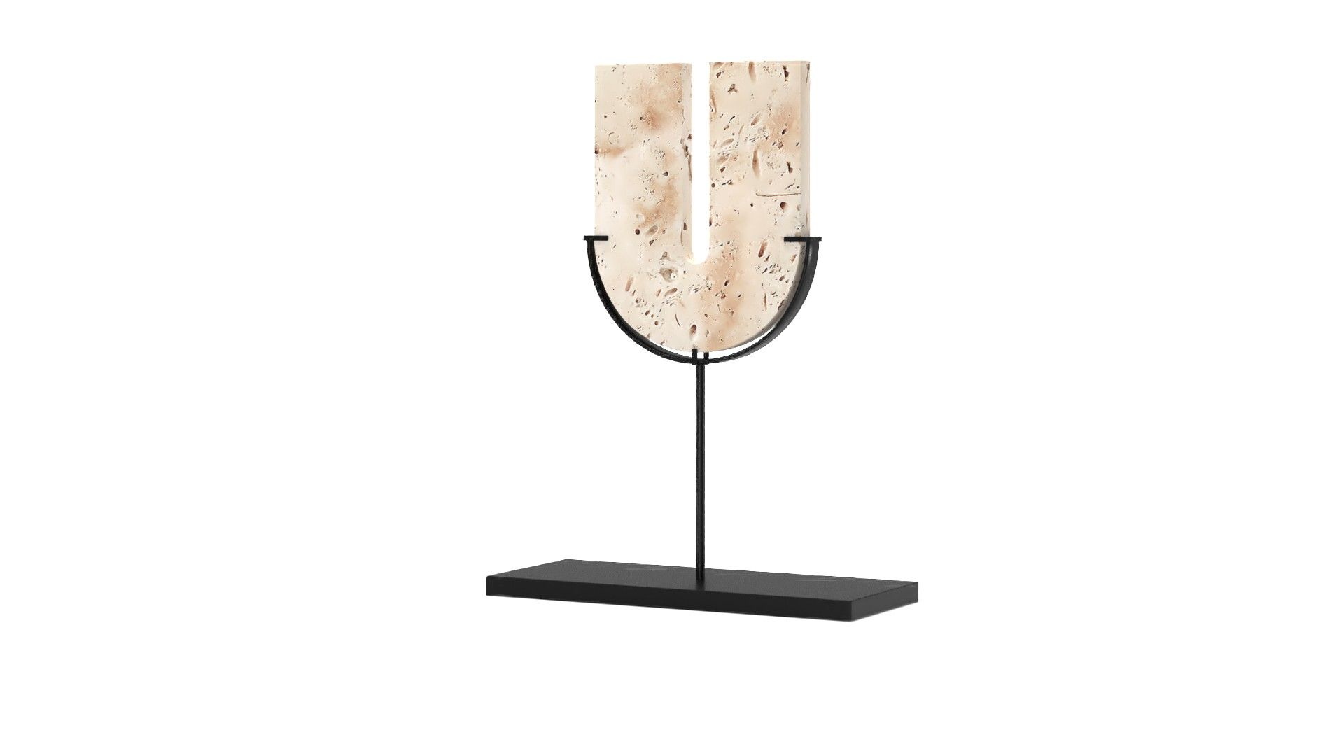  Destan Travertine Sculpture On Stand thumbnail 2