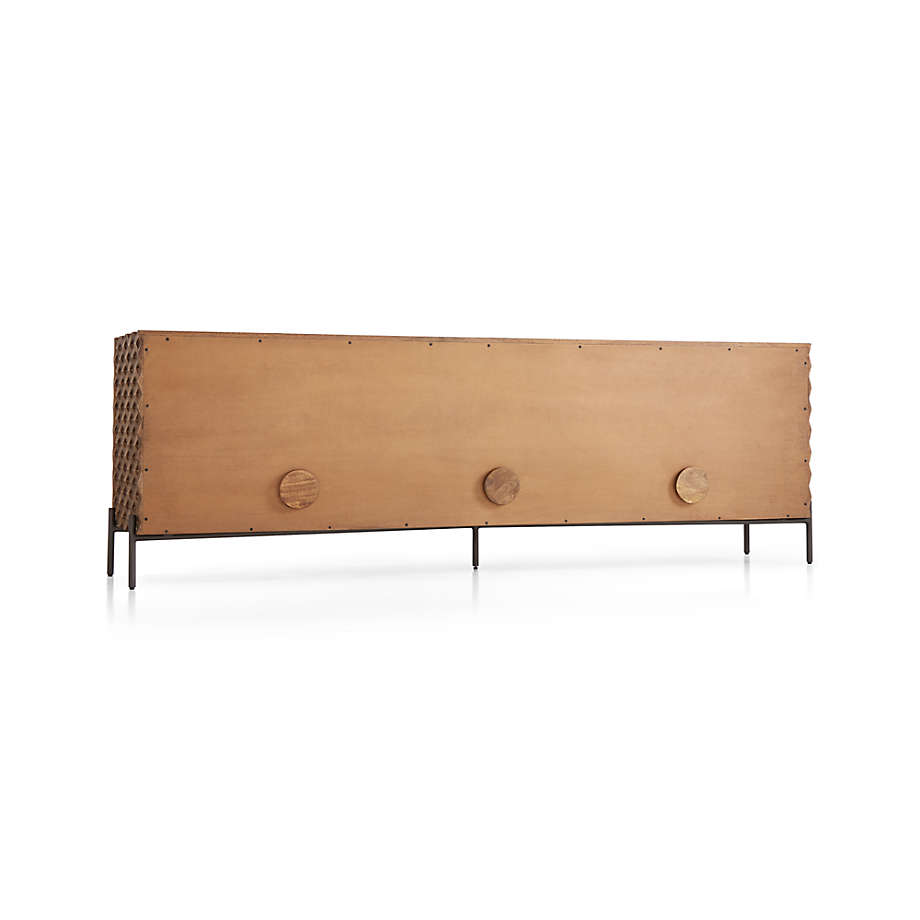 Raffael Carved Wood Media Console thumbnail 5