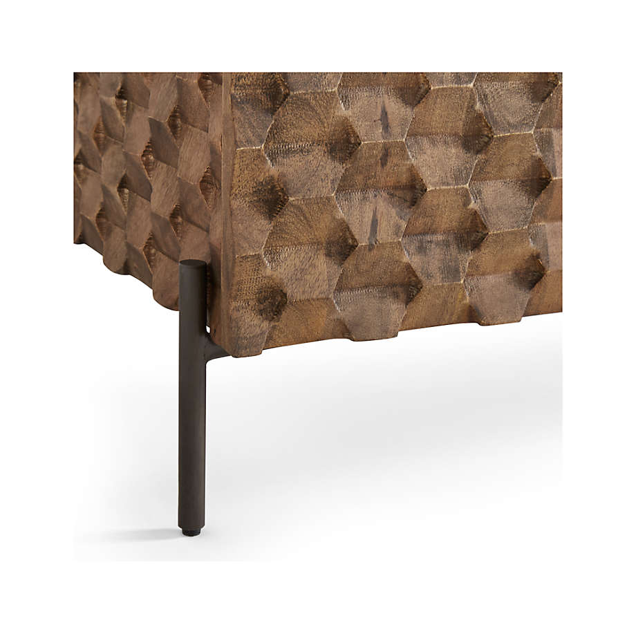 Raffael Carved Wood Media Console thumbnail 7