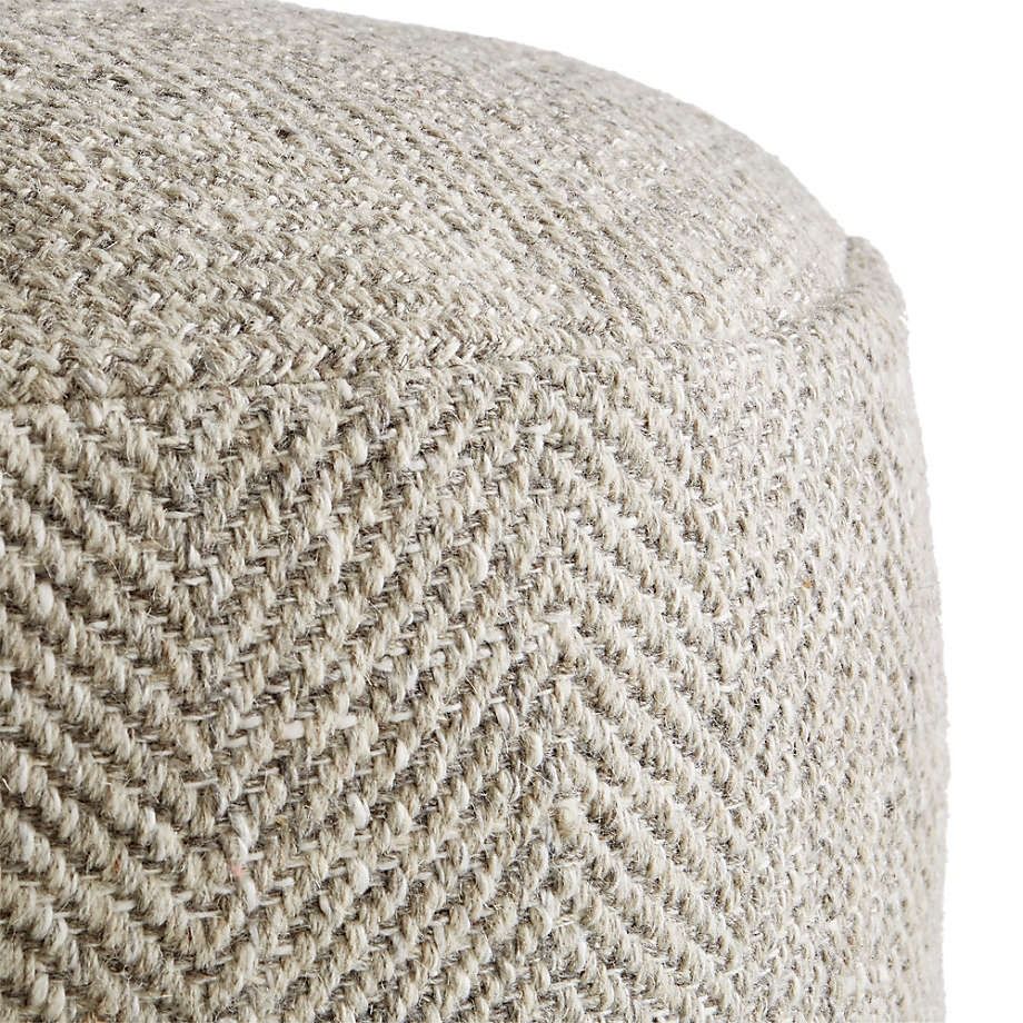 Fergus 30" Round Pouf thumbnail 3