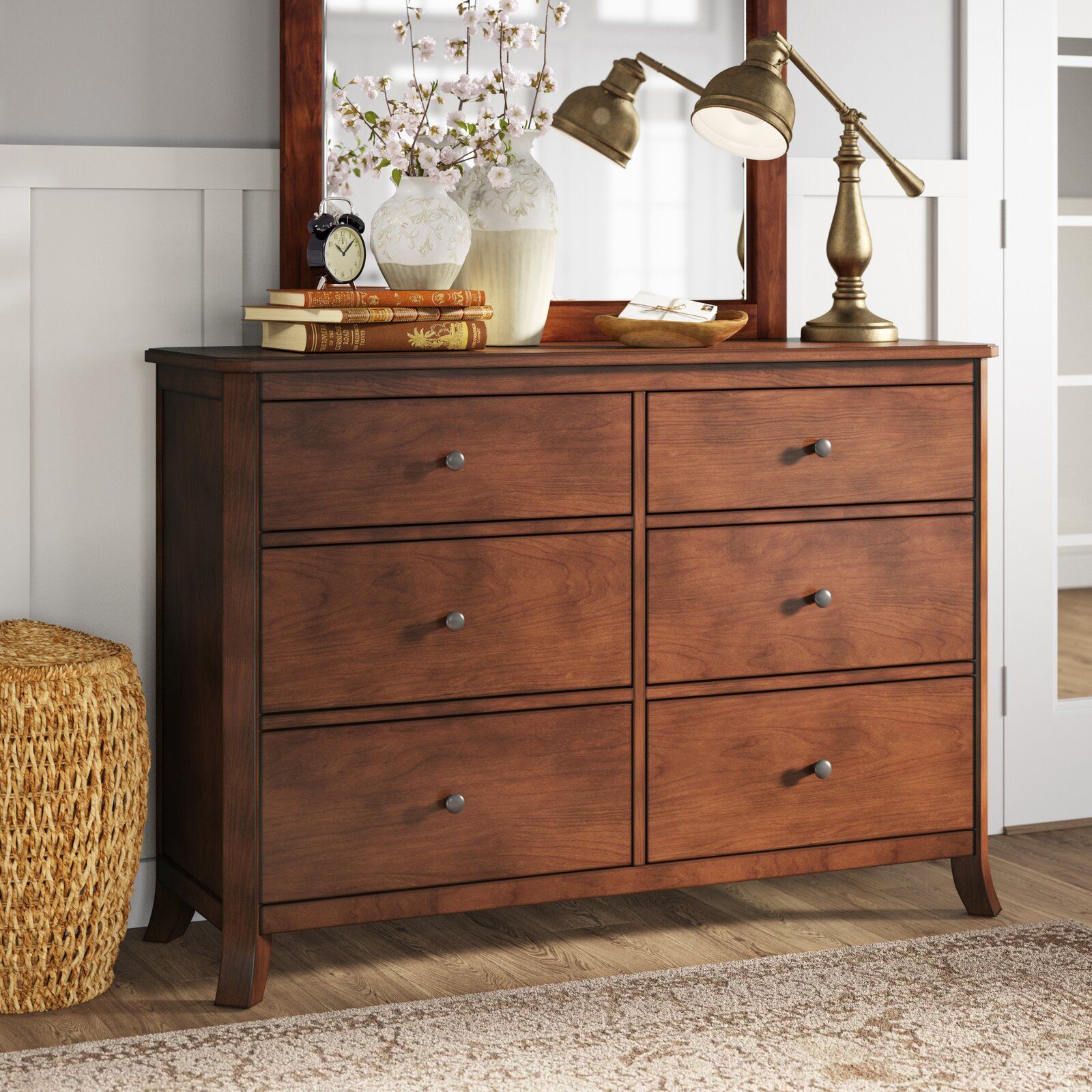Greggory 6 Drawer Solid Wood thumbnail 4